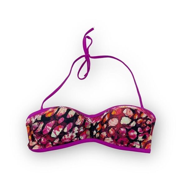 Becca Beach by Rebecca Virtue Printed Push Up Bikini Swim Top Womens Size Medium - Picture 4 of 10
